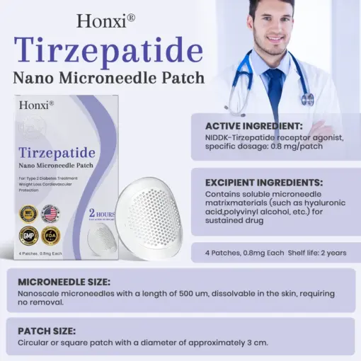 Honxi® NIDDK-Tirzepatide Nano Microneedle Patch