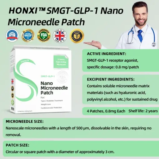 Honxi™ SMGT-GLP-1 Nano Microneedle Patch